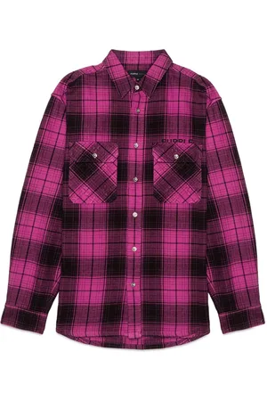 Purple Brand Kariertes Hemd