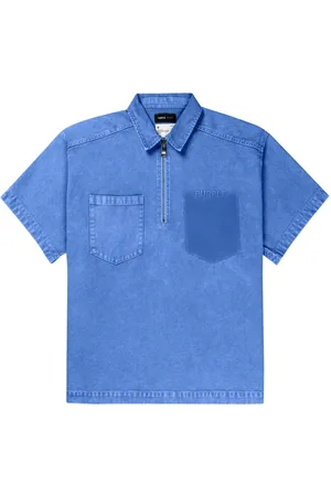 Purple Brand Poloshirt mit Logo-Stickerei