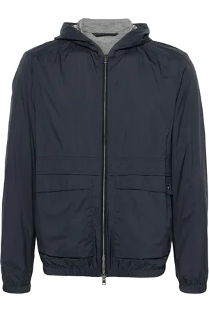 HERNO Kapuzen-Bomberjacke mit Logo-Gravur
