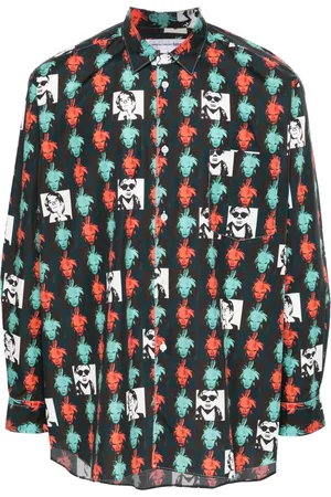 Comme des Garçons Hemd mit Andy-Warhol-Print