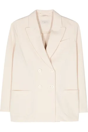 Circolo Doppelreihiger Blazer aus Oxford-Strick