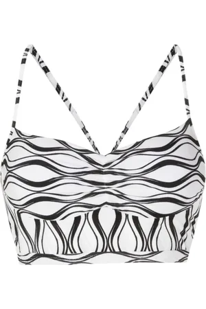 AMIR SLAMA Cropped-Top mit Print