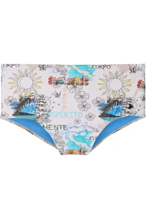AMIR SLAMA Badeshorts mit grafischem Print