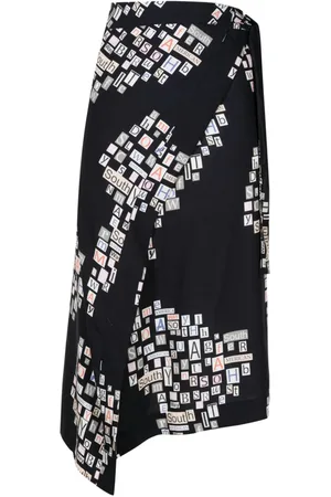 AMIR SLAMA Midirock mit Print