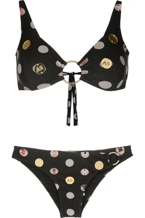 AMIR SLAMA Bikini mit grafischem Print