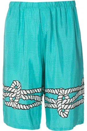 AMIR SLAMA Bermudas aus Seide mit Print