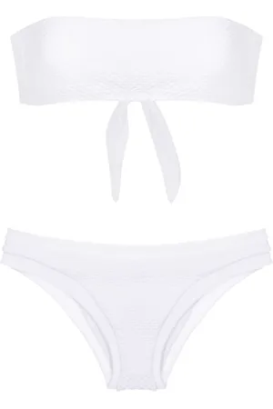 AMIR SLAMA Texturierter Bandeau-Bikini