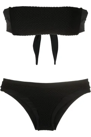 AMIR SLAMA Texturierter Bandeau-Bikini