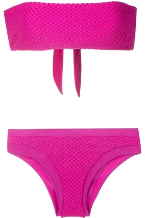 AMIR SLAMA Texturierter Bandeau-Bikini