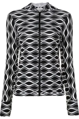 AMIR SLAMA Jacke mit abstraktem Print