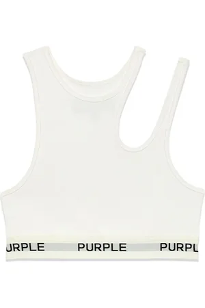 Purple Brand Cropped-Oberteil mit Cut-Out