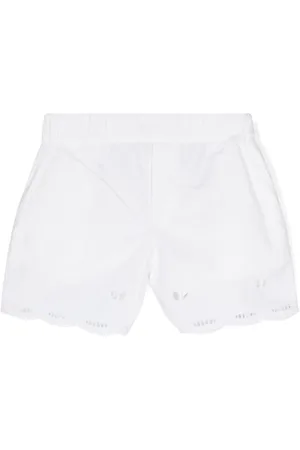 Stella McCartney Shorts mit Lochstickerei