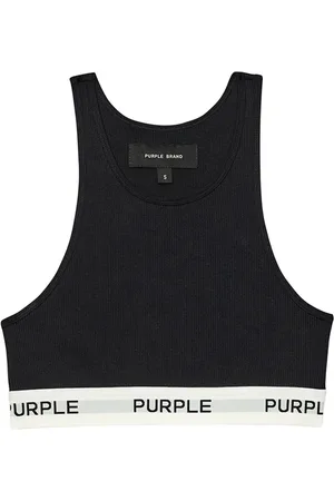 Purple Brand Sport-BH mit Logo-Streifen