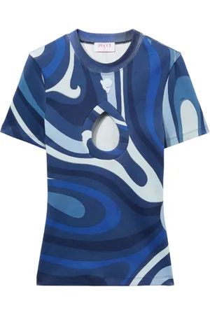 Puccini T-Shirt mit Marmo-Print