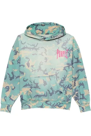 Purple Brand Hoodie mit Camouflage-Print