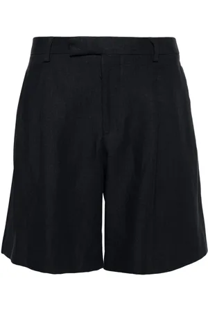 LARDINI Halbhohe Bermudas aus Leinen