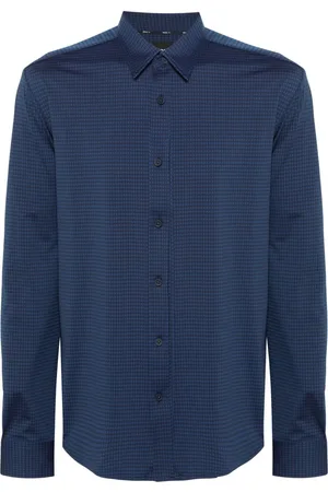 HUGO BOSS Hemd mit Jacquardmuster