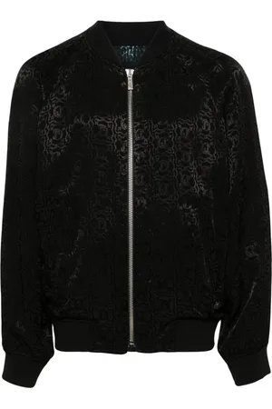 Roberto Cavalli Bomberjacke mit Jacquard-Logo