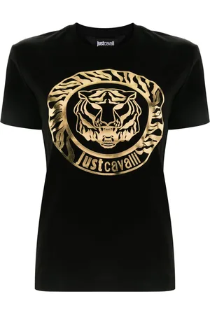 Roberto Cavalli T-Shirt mit Tiger-Print