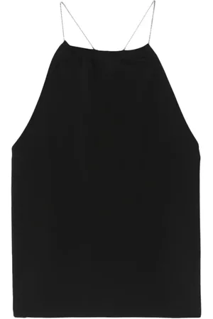 THOM KROM Gerafftes Tanktop mit Kettenträgern