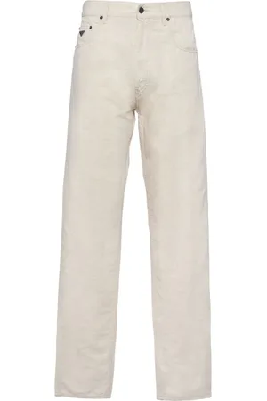 Prada Gerade Hose aus Chambray