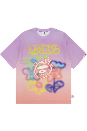 A Bathing Ape T-Shirt mit Graffiti-Print