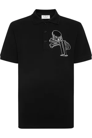 Philipp Plein Poloshirt mit Kristallen