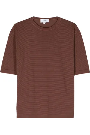 LARDINI Gestricktes T-Shirt mit Streifen