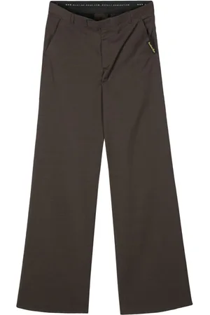 MARTINE ROSE Weite Hose mit Hahnentrittmuster