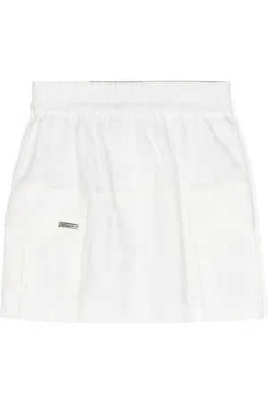 MONNALISA High-Waist-Rock mit Logo-Schild