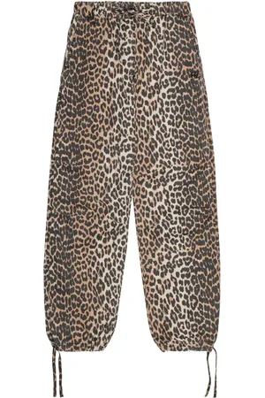 Ganni Hose mit Leoparden-Print