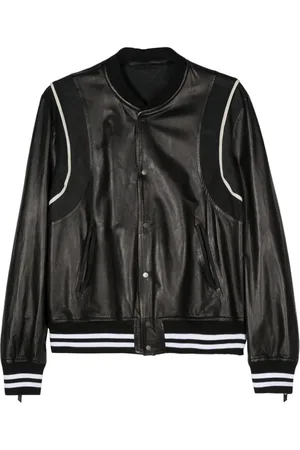 SALVATORE SANTORO Lederjacke mit Wildledereinsatz
