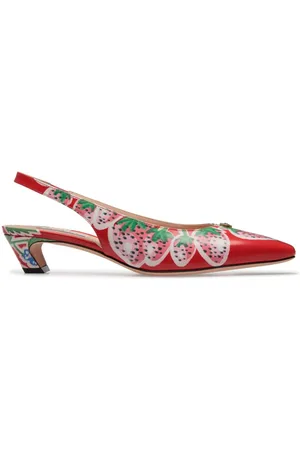Bally Sylt Pumps mit Erdbeeren-Print 35mm