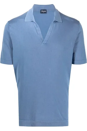 DRUMOHR Poloshirt mit V-Ausschnitt