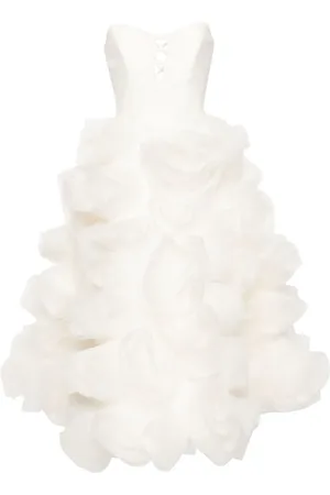 Ana Radu Maxikleid mit Blumenapplikation