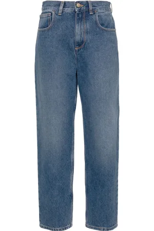 Moncler Halbhohe Straight-Leg-Jeans