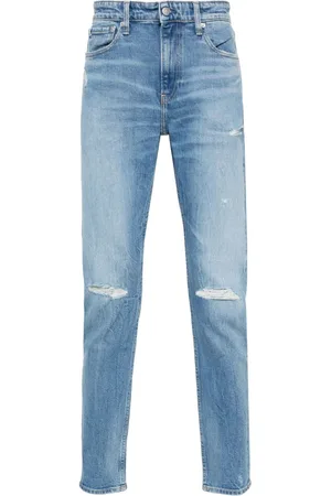Calvin Klein Tapered-Jeans im Distressed-Look