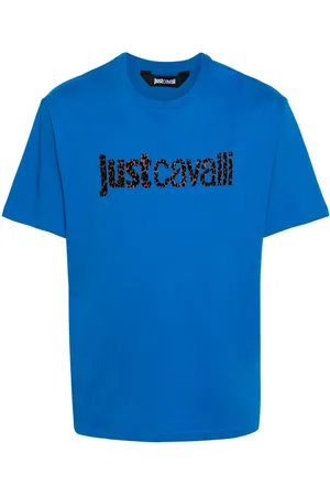 Roberto Cavalli T-Shirt mit beflocktem Logo