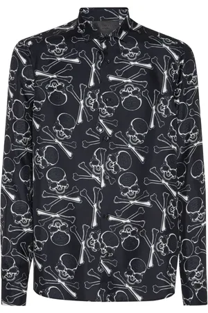Philipp Plein Skull&Bones Seidenhemd