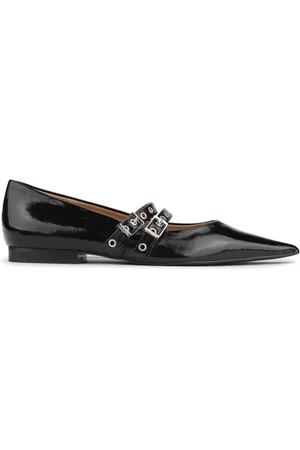Ganni Ballerinas mit spitzer Kappe