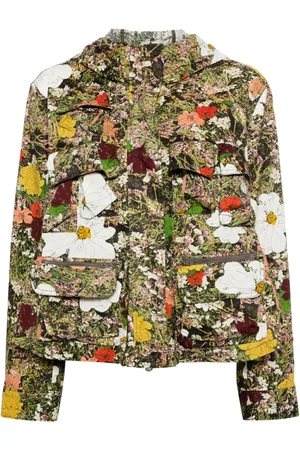 JNBY Kapuzenjacke mit Blumen-Print