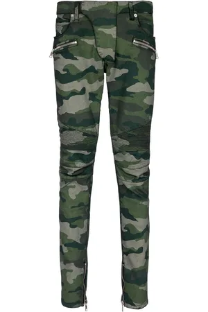 Balmain Slim-Fit-Jeans mit Camouflage-Print