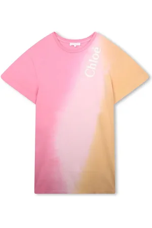 Chloé Kleid aus Bio-Baumwolle mit Logo-Print