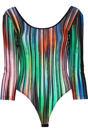 Roberto Cavalli Badeanzug mit Ikat-Print