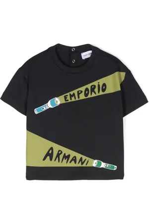 Emporio Armani T-Shirt mit Taschenlampen-Print