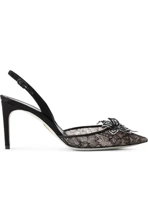 RENE CAOVILLA Floriane Pumps mit Spitze 80mm