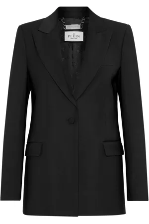 Philipp Plein Kristallverzierter Blazer mit Totenkopf