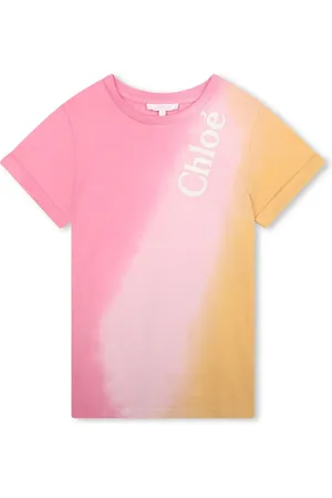 Chloé Ombré-T-Shirt mit Batikmuster