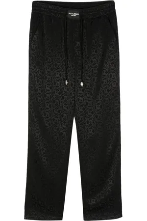 Roberto Cavalli Gerade Hose mit Jacquard-Logo