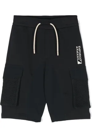 Emporio Armani Shorts mit Logo-Stickerei